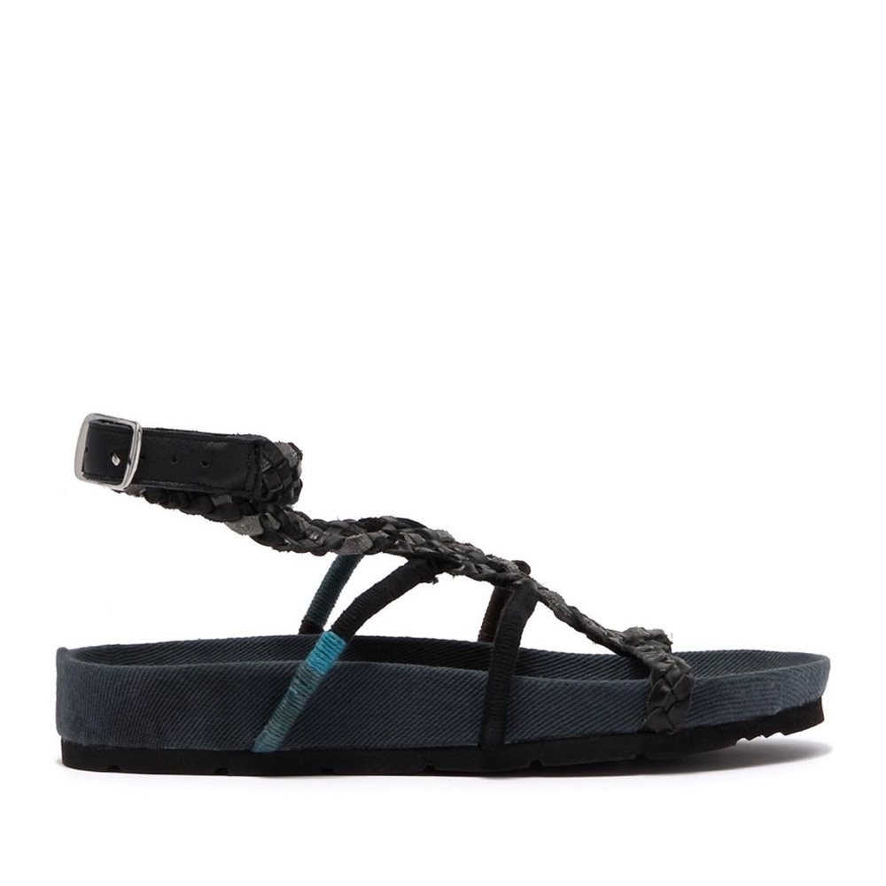 NIB Free People Denali Woven Footbed Sandal 38 8 - Picture 5 of 15